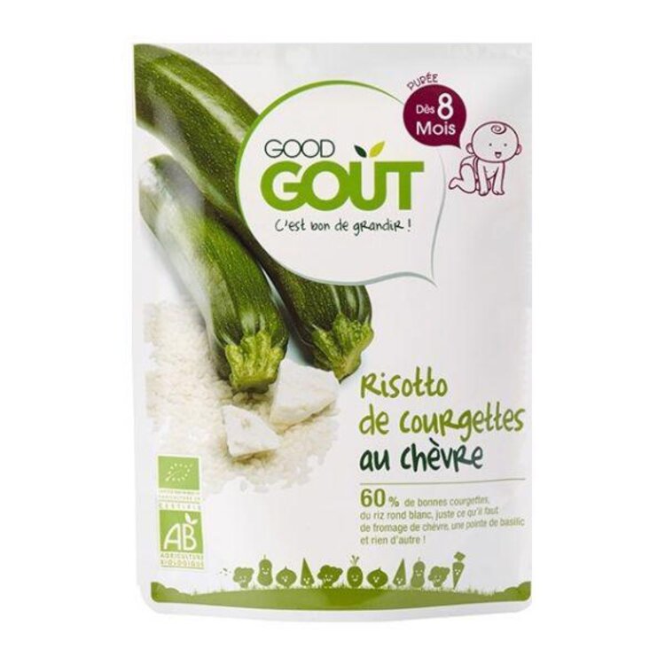 Good Gout Bio Cuketové rizoto s kozím sýrem 8m+ 190 g Good Gout