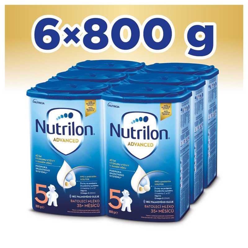 6x NUTRILON 5 Mléko batolecí 800 g