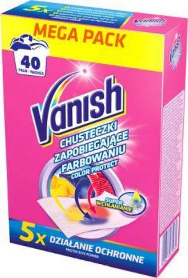 VANISH Color Protec Ubrousky prací 20 ks - 40 praní Vanish