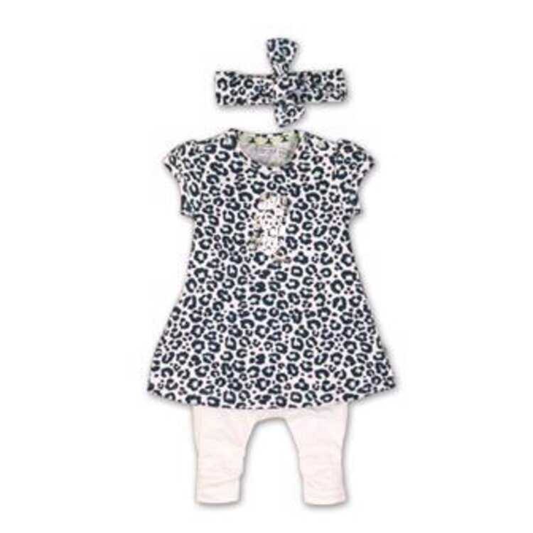 DIRKJE Set 2dílný s čelenkou C-SO SWEET KISS ME 68 White-Blue Dirkje