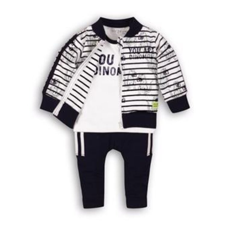 DIRKJE Set 3dílný C-SO SUNNY YOU ARE Dinomite 68 Navy-White Dirkje