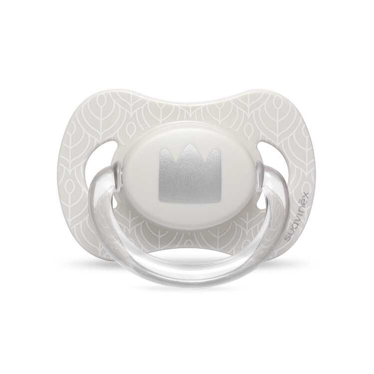 SUAVINEX Dudlík fyziologický silikonový 4-18m - Labuť béžový Suavinex
