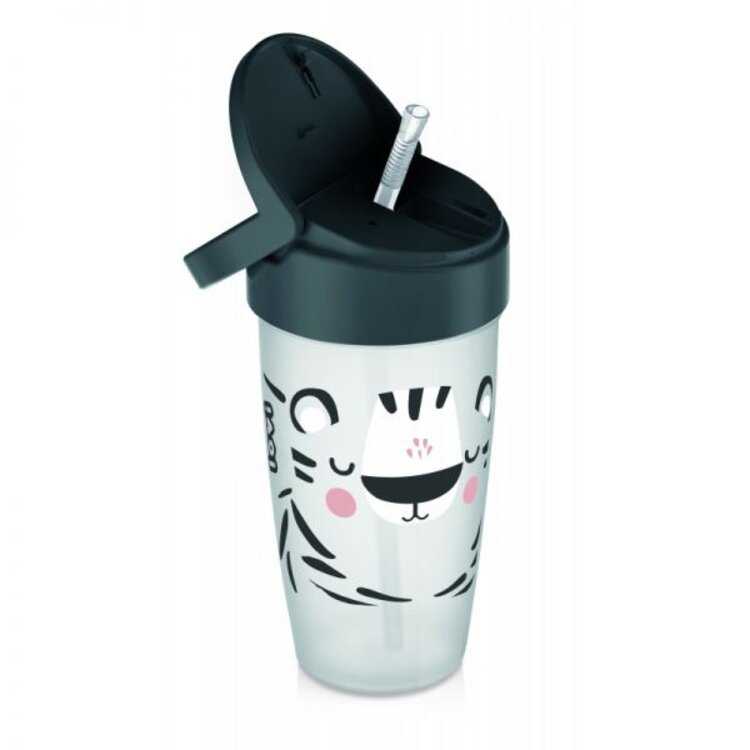 LOVI Můj hrníček se slámkou Salt&Pepper Active 350 ml Lovi
