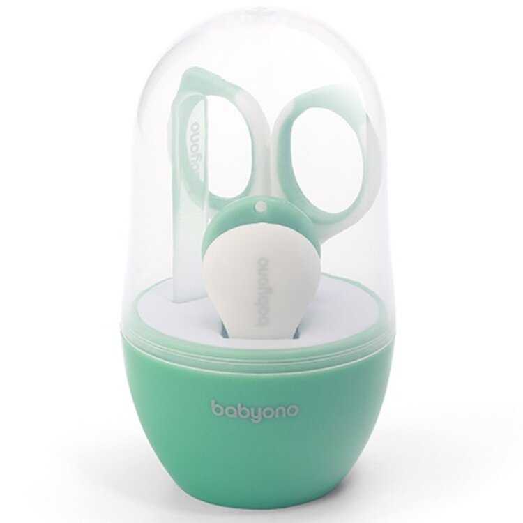 BABYONO Set manikúra pro děti mint BabyOno