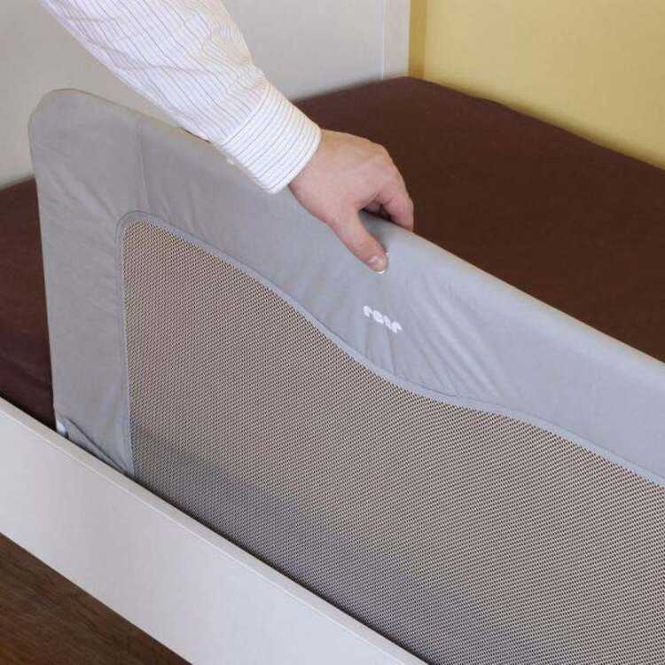 REER Zábrana na postel XL 150 cm Grey/White Reer