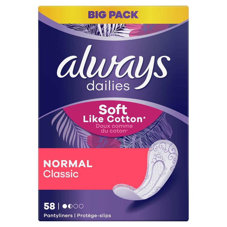 Always Soft Like Cotton Normal intimky 58 ks Always