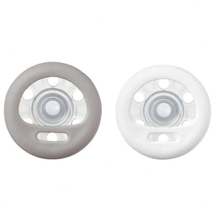 TOMMEE TIPPEE Šidítko C2N silikon Natural Chestnut 2 ks 0-6 m Tommee Tippee