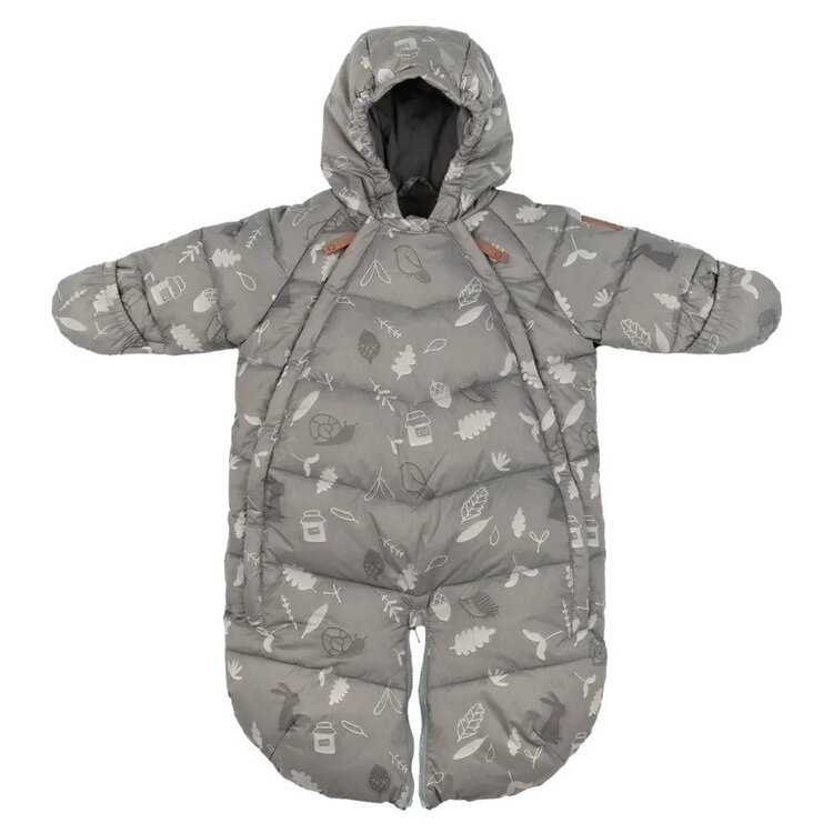 LEOKID Baby Overall Gray Blue Forest 3-9 měsíců Leokid