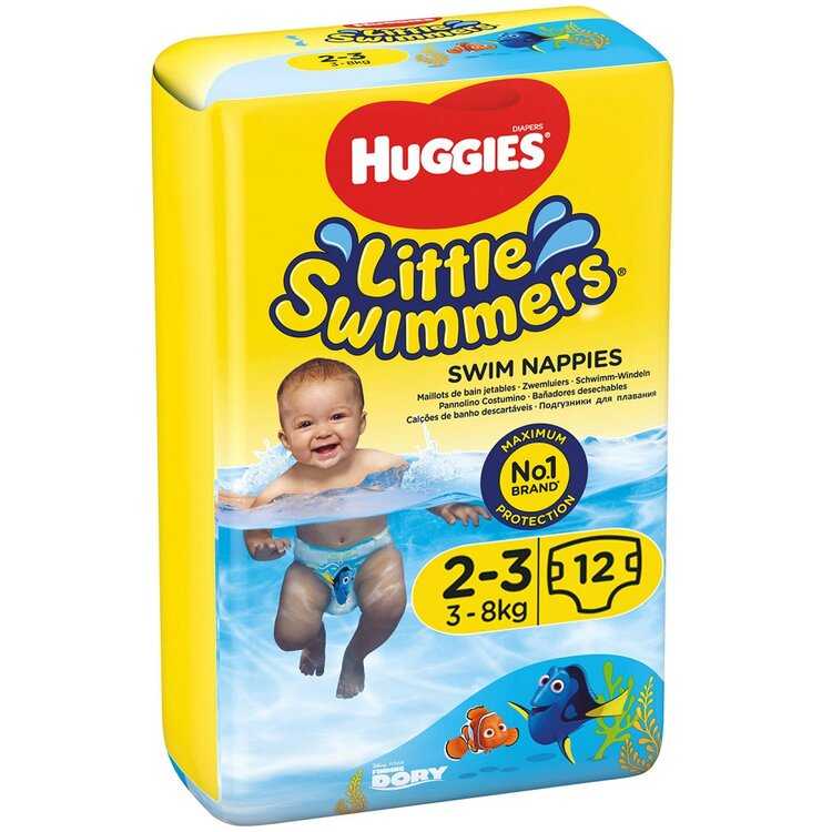 HUGGIES Little Swimmers Pleny do vody jednorázové 2-3 (3-8 kg) 12 ks Huggies