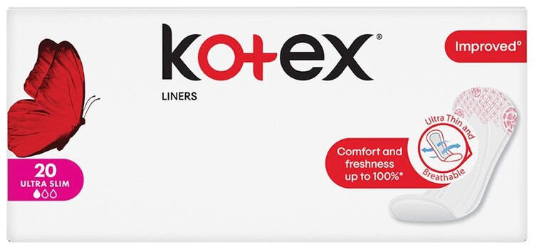 KOTEX Slipové vložky Ultraslim 20 ks Kotex