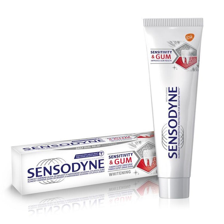 EXP 03.08.2022 SENSODYNE Sensitivity&Gum Whitening zubní pasta 75 ml Sensodyne