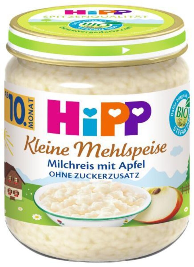 HiPP BIO Mléčná rýže s jablky od uk. 9. měsíce