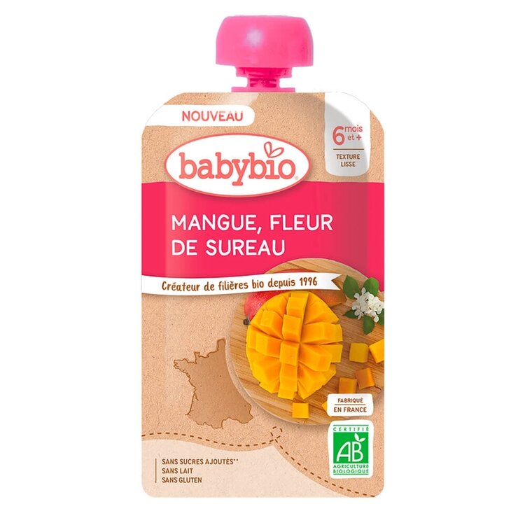 BABYBIO Mango bezový květ 120 g Babybio