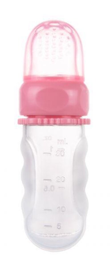 CANPOL BABIES Silikonová krmící síťka s nádobou růžová Canpol Babies