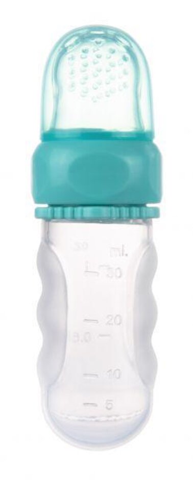 CANPOL BABIES Silikonová krmící síťka s nádobou modrá Canpol Babies