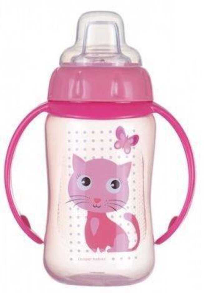 CANPOL BABIES Tréninkový hrníček s úchyty Cute Animals 320 ml – ptáček Canpol Babies