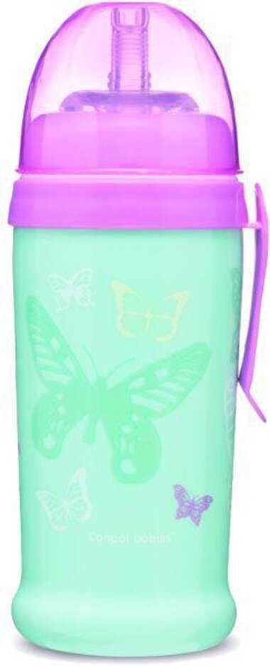 CANPOL BABIES Nevylévací hrníček motýlek – tyrkysový Canpol Babies
