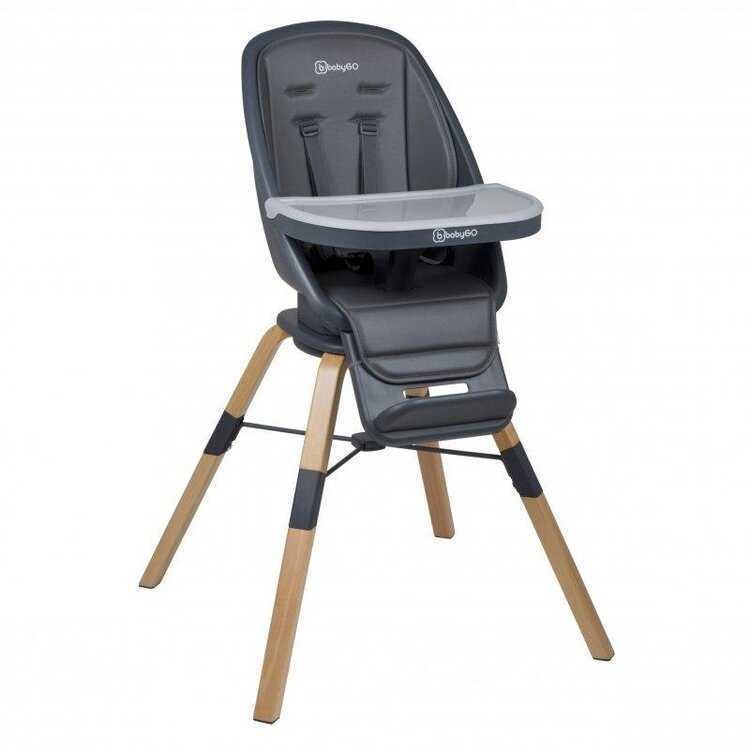 BABYGO Jídelní židlička Carou 360° Grey BabyGo