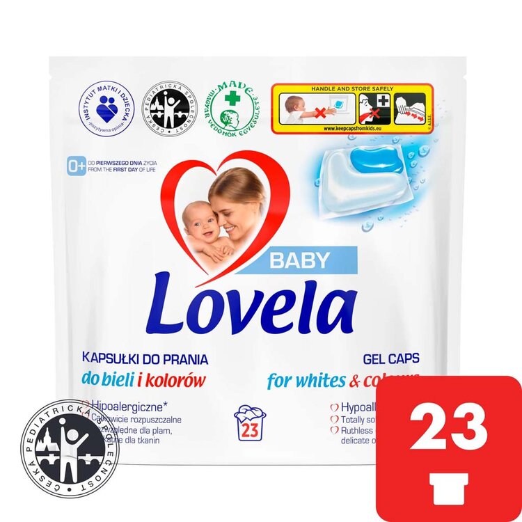 LOVELA Baby gelové kapsle na praní 23 ks Lovela