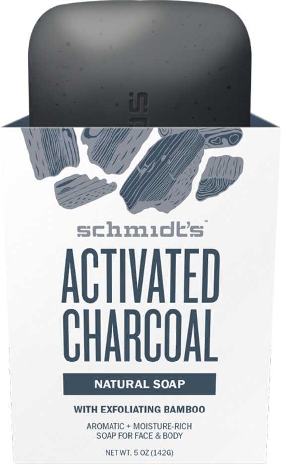 SCHMIDT'S Tuhé mýdlo Aktivní uhlí & Hořčík 142 g Schmidt´s