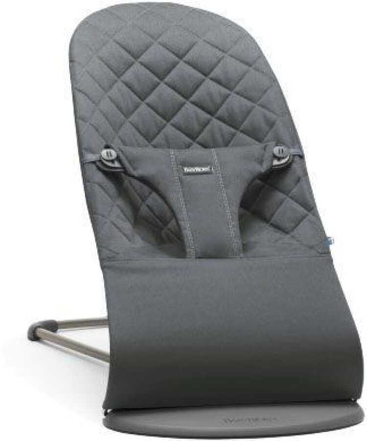 BabyBjörn Bouncer Bliss antracitová cotton BABYBJÖRN