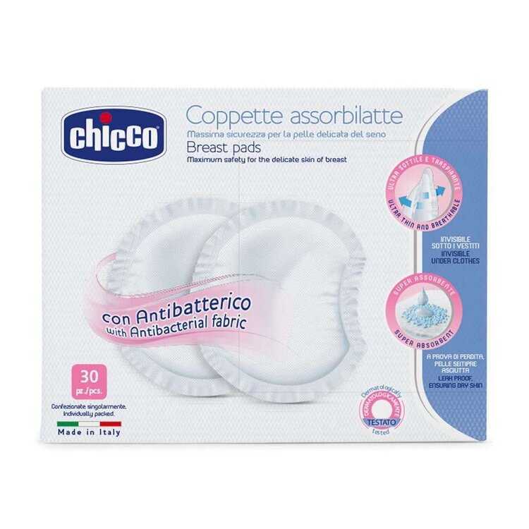 Chicco tampony do podprsenky antibakteriální 30ks Chicco