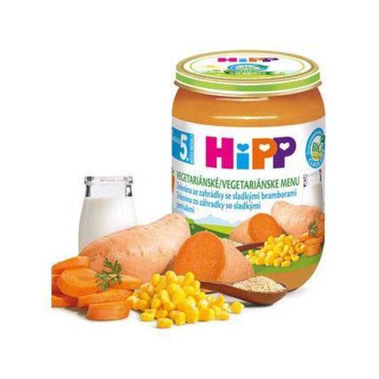 HiPP BIO Zelenina ze zahrádky se sladkými bramborami od uk. 5. měsíce HiPP