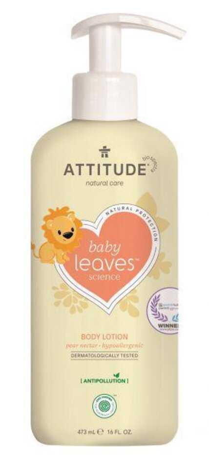 ATTITUDE Dětské telové mléko Baby leaves s vůní hruškové šťávy 473 ml Attitude