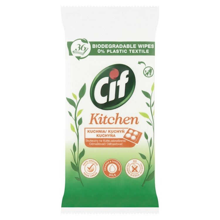 CIF Nature čistící ubrousky Kuchyň 36 ks Cif