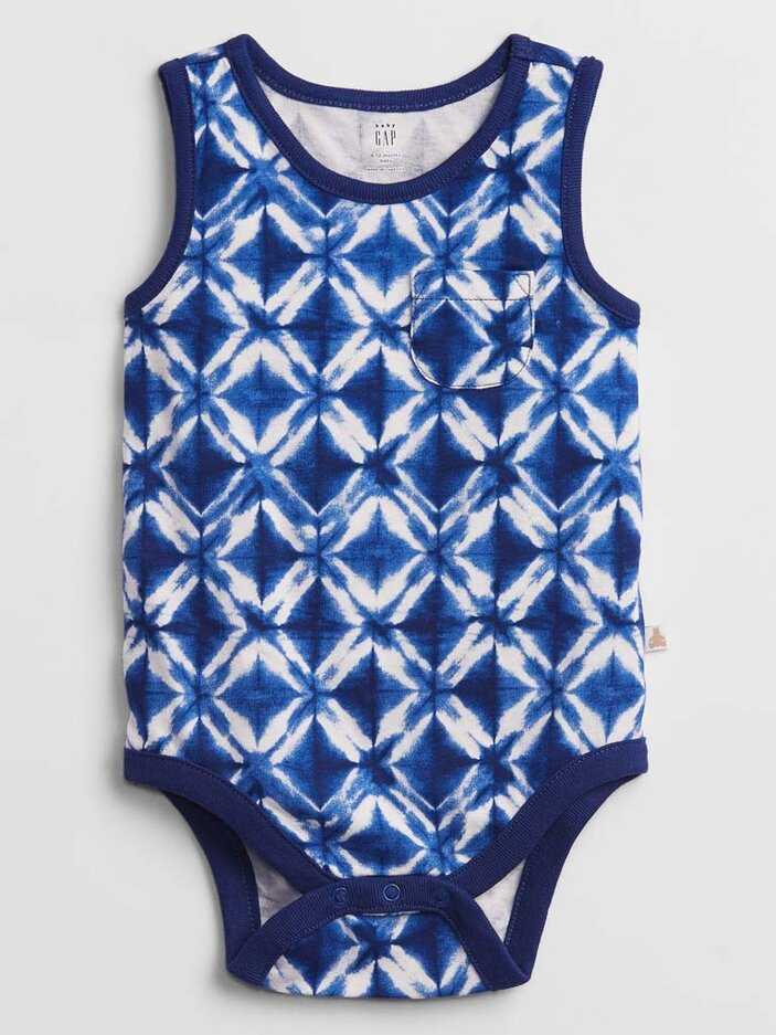 GAP Body bez rukávů Blue chlapec 18-24m GAP