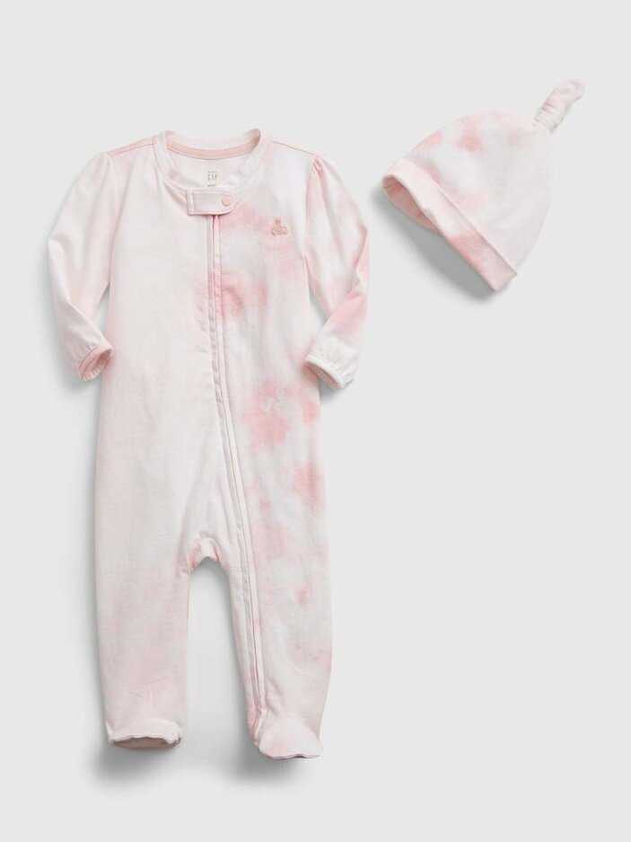 GAP Overal s čepicí neutrál 6-9m GAP