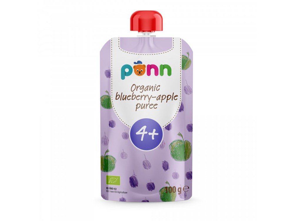 3x SALVEST Põnn BIO Jablko s borůvkami (100 g) Salvest