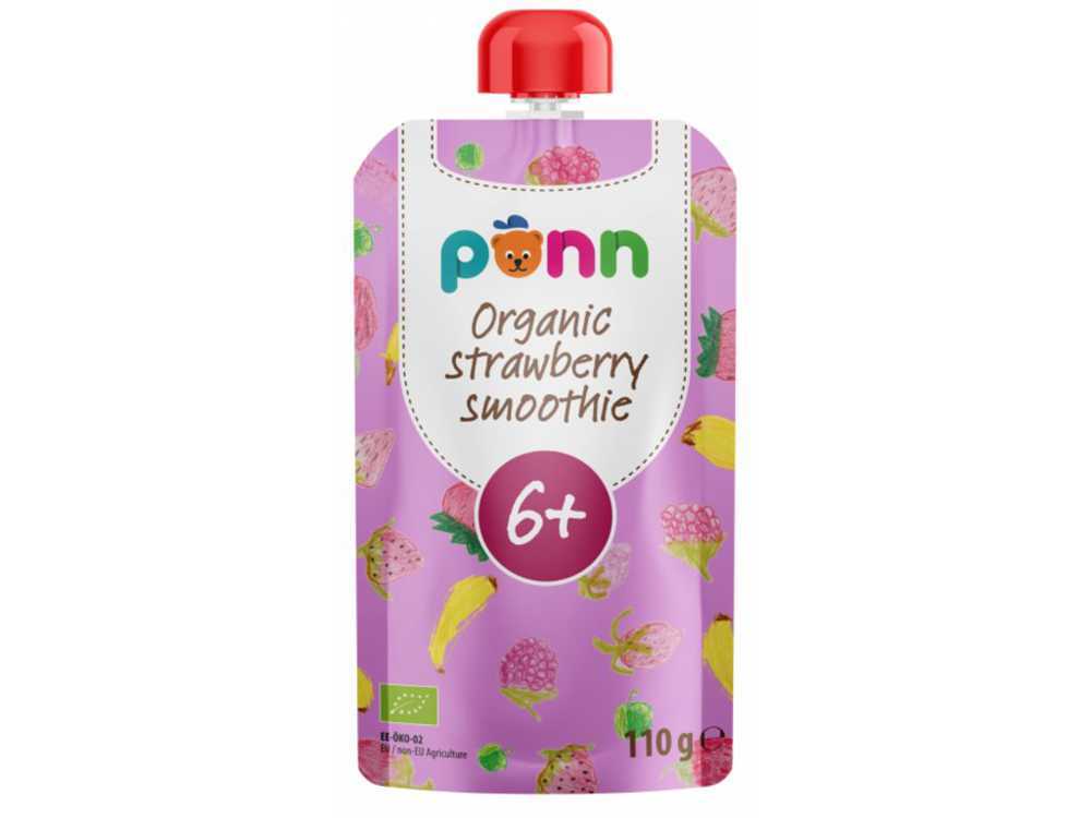 3x SALVEST Põnn BIO Ovocné pyré s malinami (110 g) Salvest