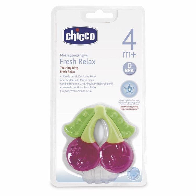 CHICCO Kousátko chladící gel cherry 4m+ Chicco