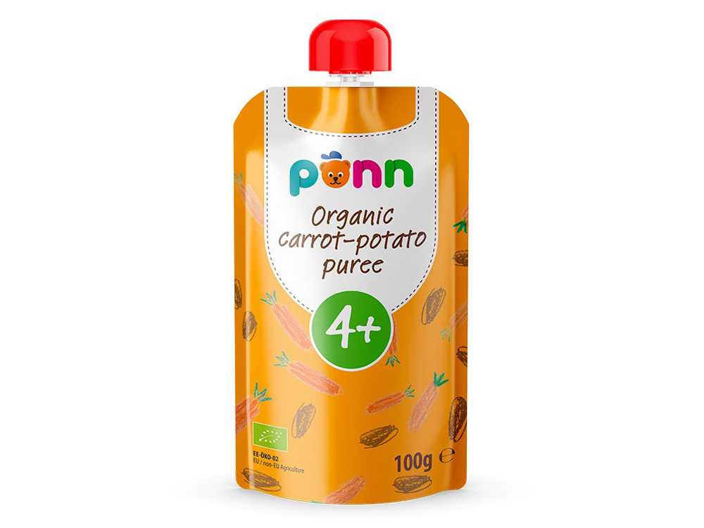 3x SALVEST Põnn BIO Pyré z mrkve a brambor (100 g) Salvest