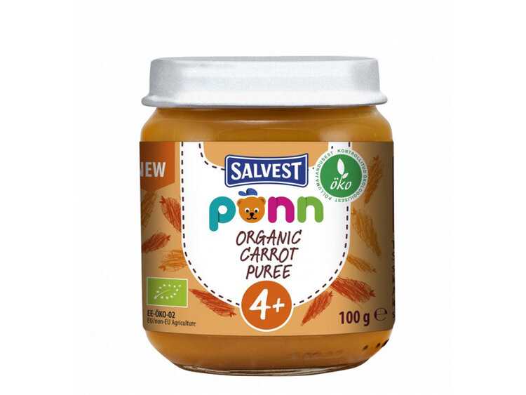 SALVEST Põnn BIO Mrkvové pyré 100 g Salvest