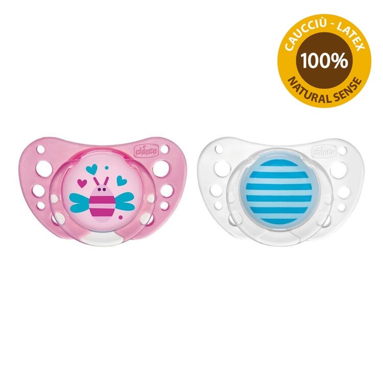 CHICCO Šidítko Physio Air kaučuk 16-36m dívka 2 ks Chicco