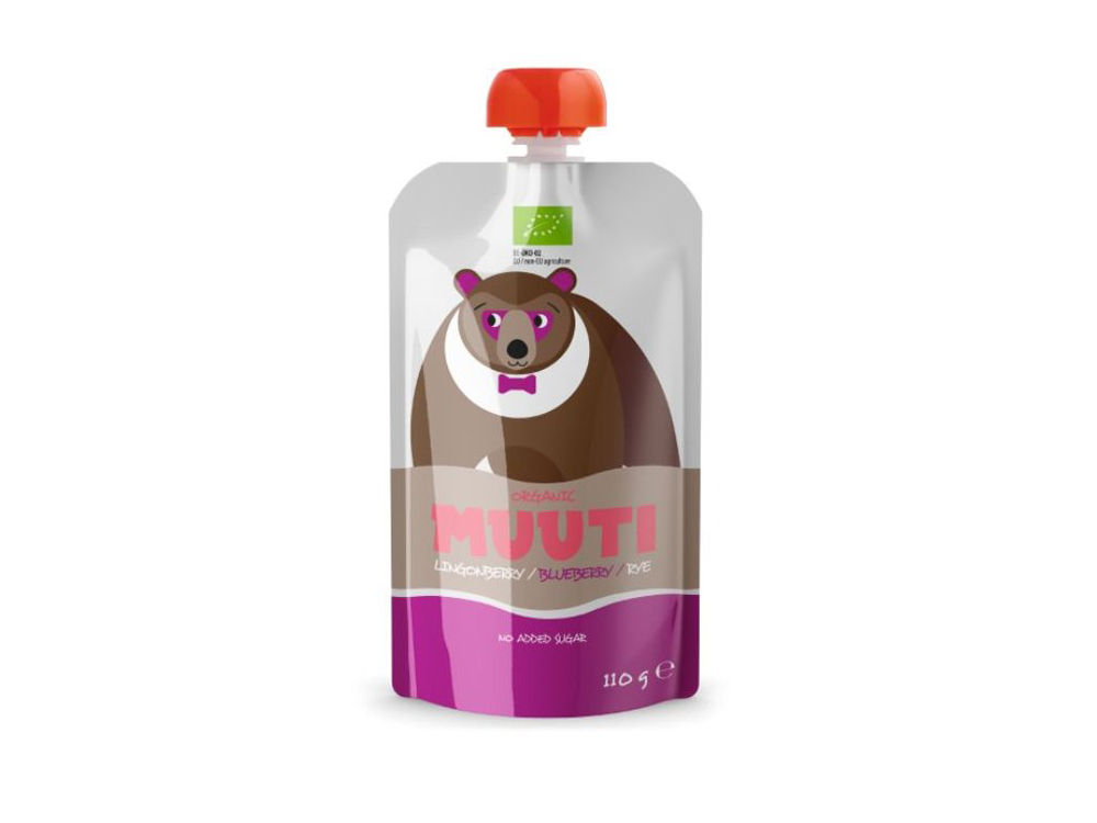 6x SALVEST Muuti BIO Ovocné pyré s brusinkami