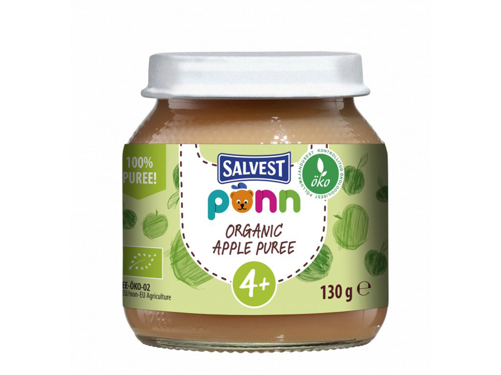 3x SALVEST Põnn BIO Jablko 100% 130 g Salvest