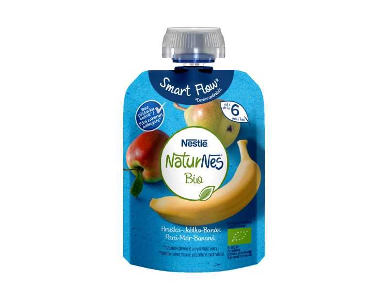 3x NESTLÉ Naturnes Bio kapsička hruška