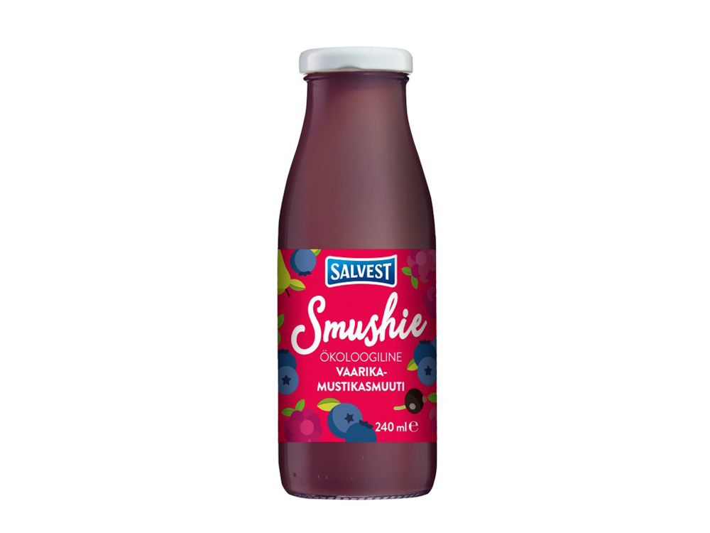 6x SALVEST Smushie BIO Smoothie ovocné s borůvkami