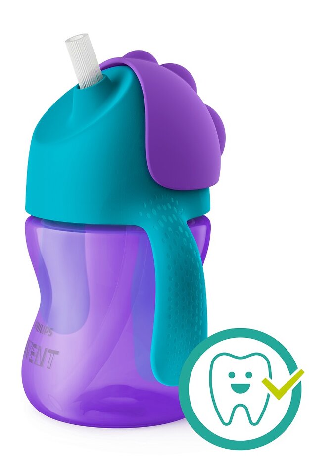 Avent hrníček s brčkem fialový 200 ml Philips Avent