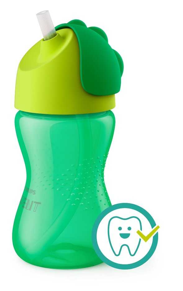 Avent hrníček s brčkem zelený 300 ml Philips Avent