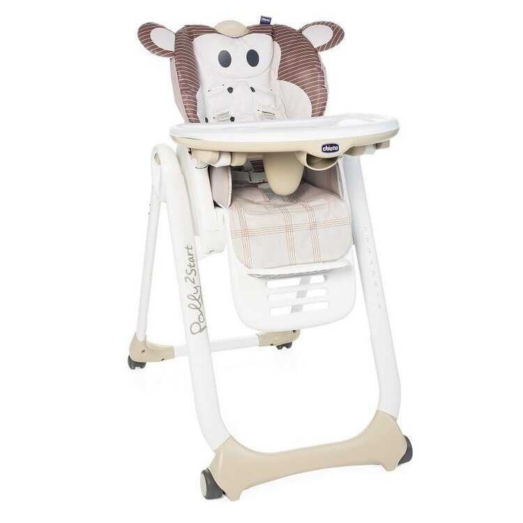 CHICCO Židlička jídelní Polly2Start - Monkey Chicco