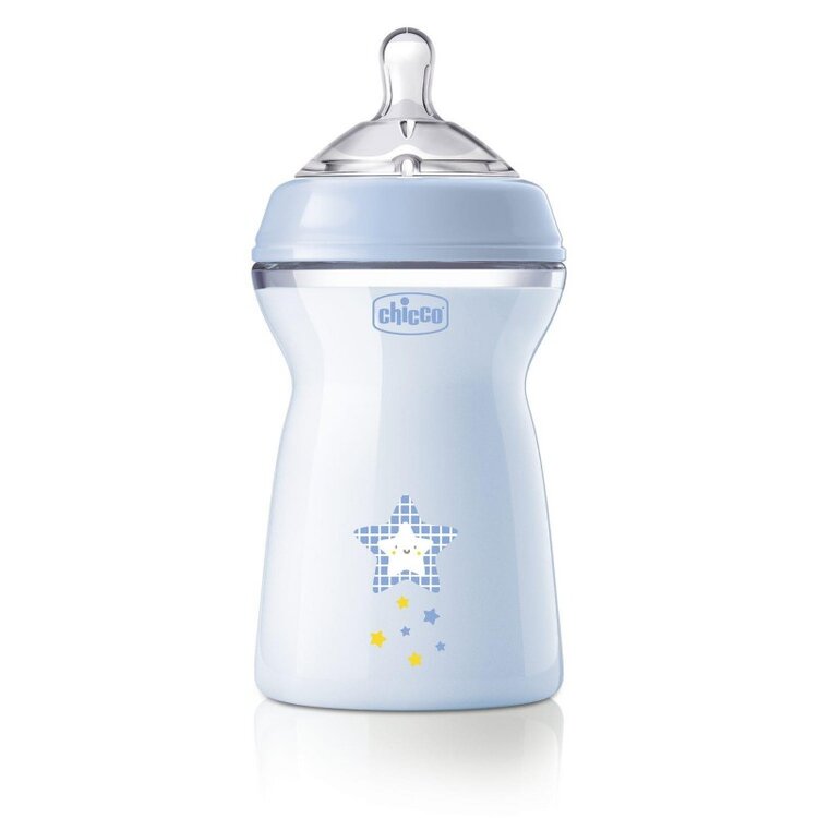 CHICCO Láhev kojenecká Natural Feeling 330 ml chlapec 6m+ Chicco