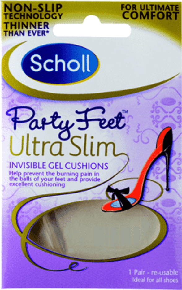 SCHOLL Party Feet Gelové polovložky Ultra Slim 1 pár Scholl
