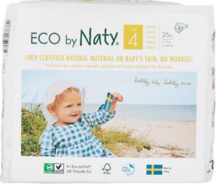 Naty NATURE BABYCARE 4 MAXI 7-18 kg 26 ks Naty Nature Babycare