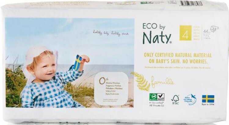 Naty Ekoplenky Maxi 4 7-18 kg Economy pack 44 ks Naty Nature Babycare