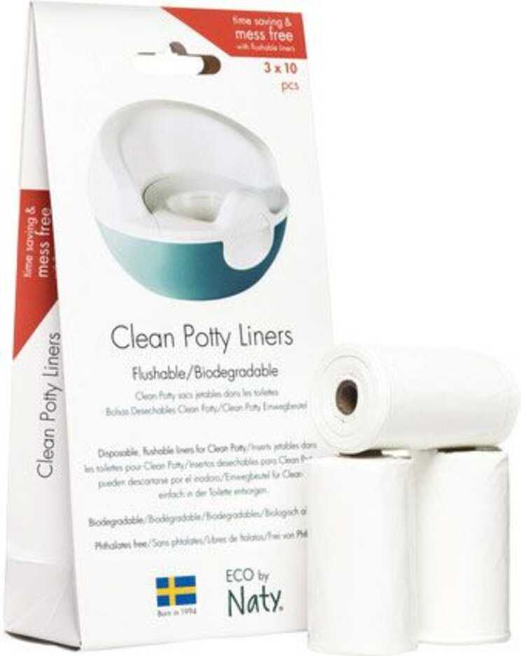 ECO BY NATY Jednorazové pytlíky do nočníku 10x3 ks Naty Nature Babycare