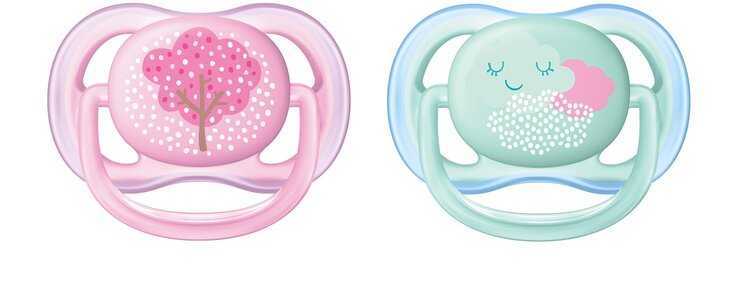 Avent Philips ultra air Deco dívka růžová/zelená 2 ks Philips Avent